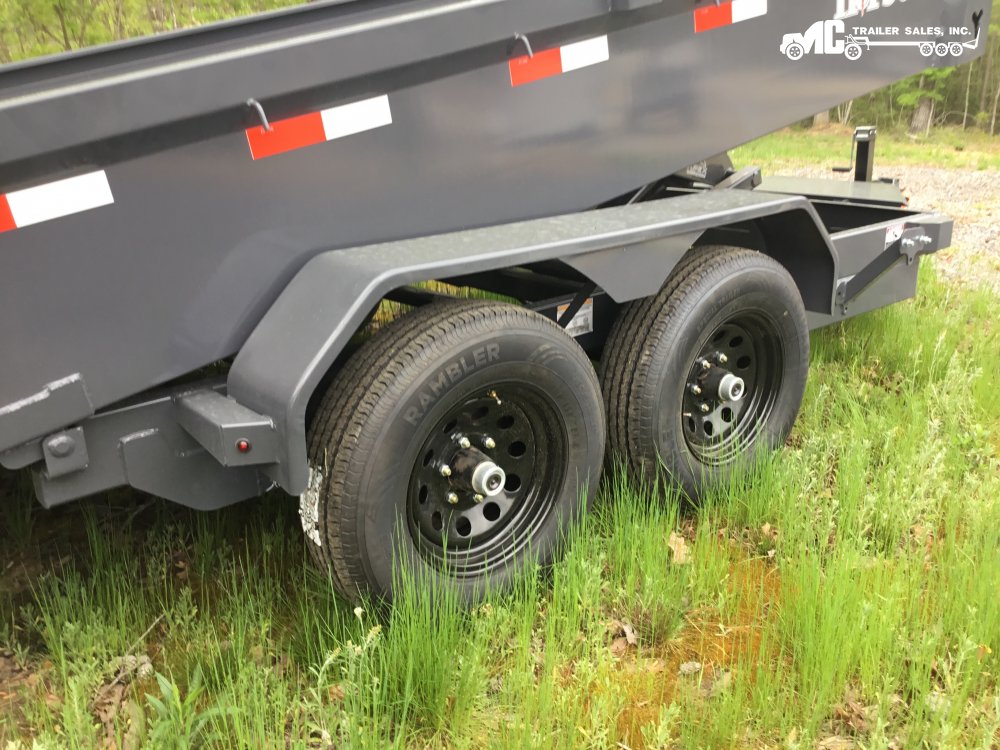 2025 Northstar 6x12 dump 2-5200 lbs axles Grey