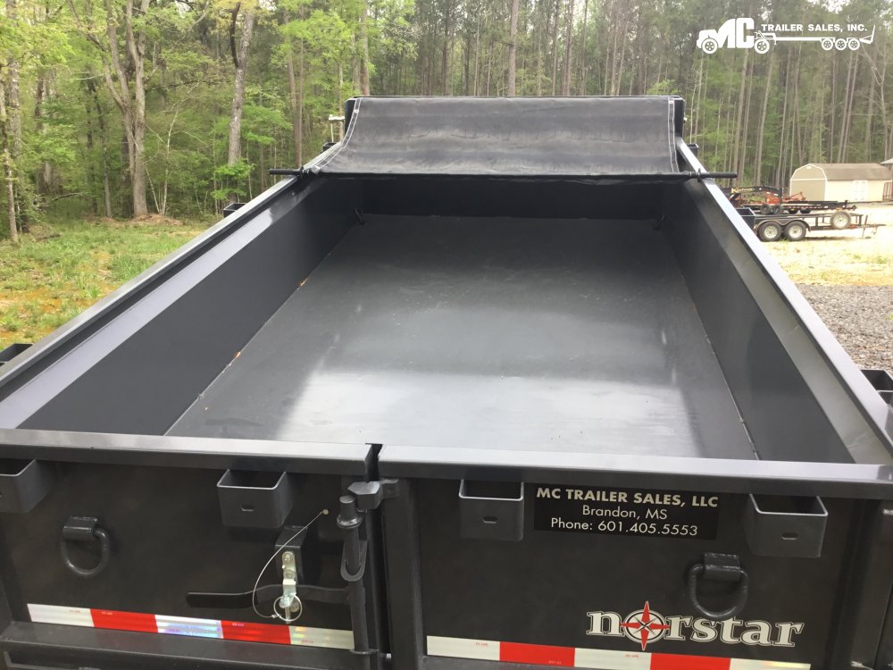 2025 Northstar 6x12 dump 2-5200 lbs axles Grey
