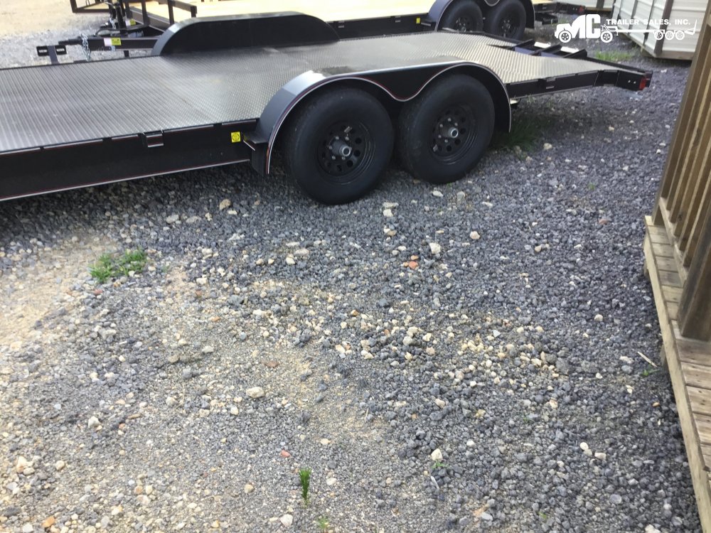 2025 Triple R Utility 82" x 22' + 2' 2-5200lbs, Car Hauler Diamond Plate Floor Slide in Ramps @ Rear