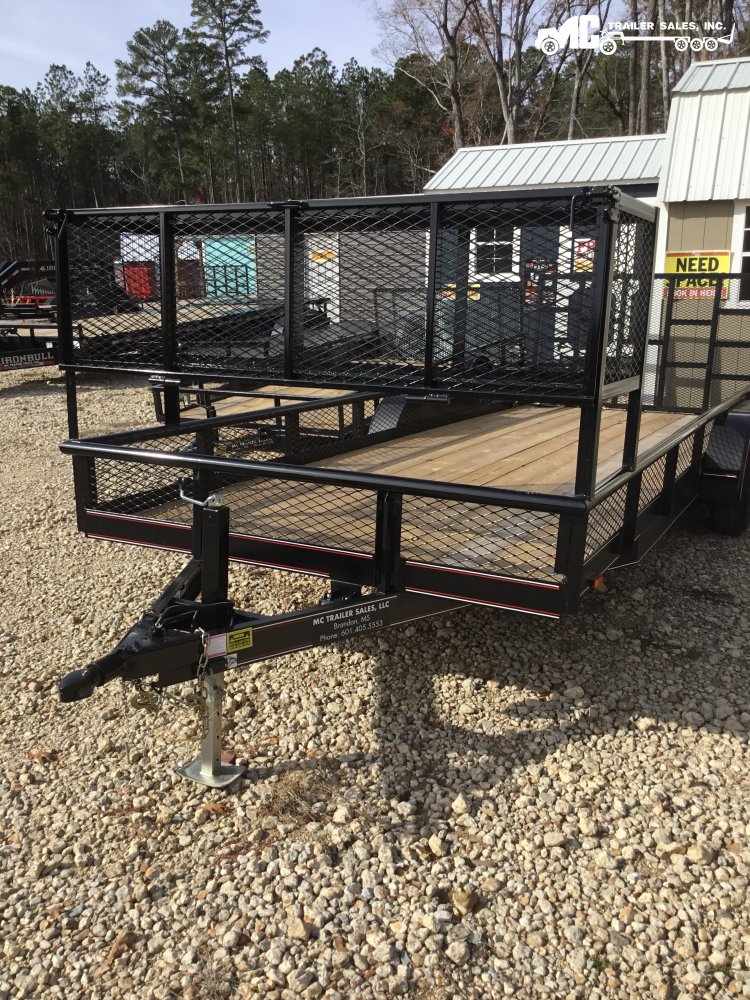 2026Triple R Utility T/A Landscape 82x20 2-5200lbs Ramp Gate with Landscape Basket 2 5/16 coupler Me