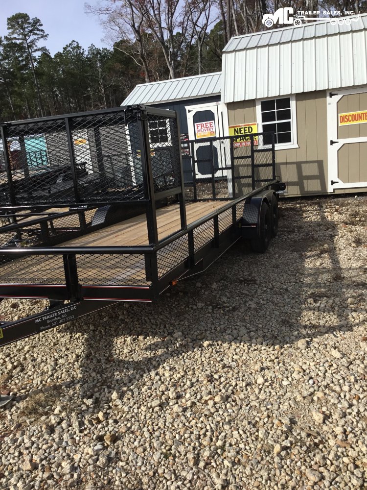 2026Triple R Utility T/A Landscape 82x20 2-5200lbs Ramp Gate with Landscape Basket 2 5/16 coupler Me