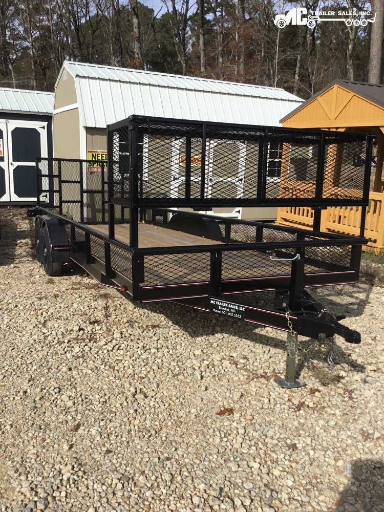 2026Triple R Utility T/A Landscape 82x20 2-5200lbs Ramp Gate with Landscape Basket 2 5/16 coupler Me