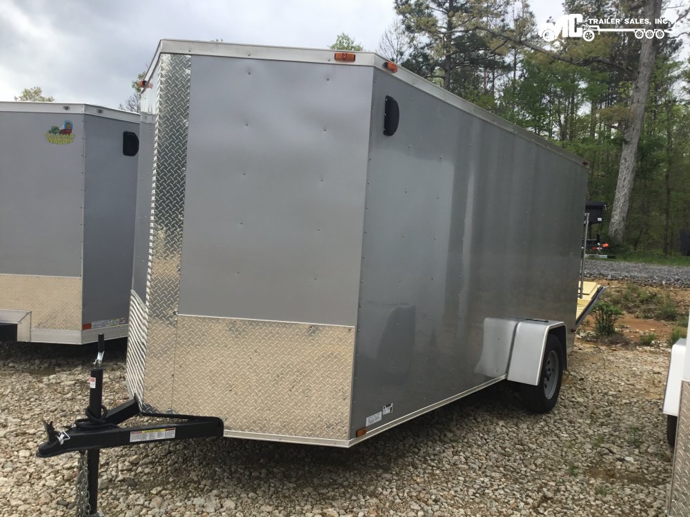 2025 Triple R Enclosed 6x14SA 3500lb Axle, Ramp Back door, Side door bar lock