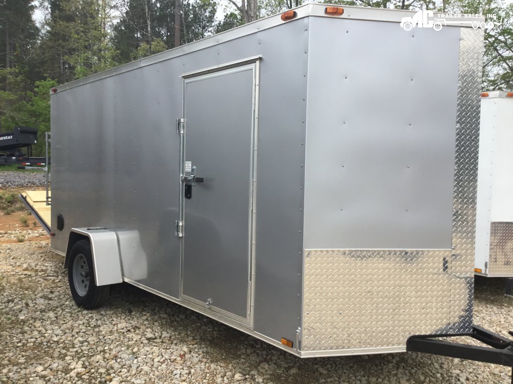 2025 Triple R Enclosed 6x14SA 3500lb Axle, Ramp Back door, Side door bar lock