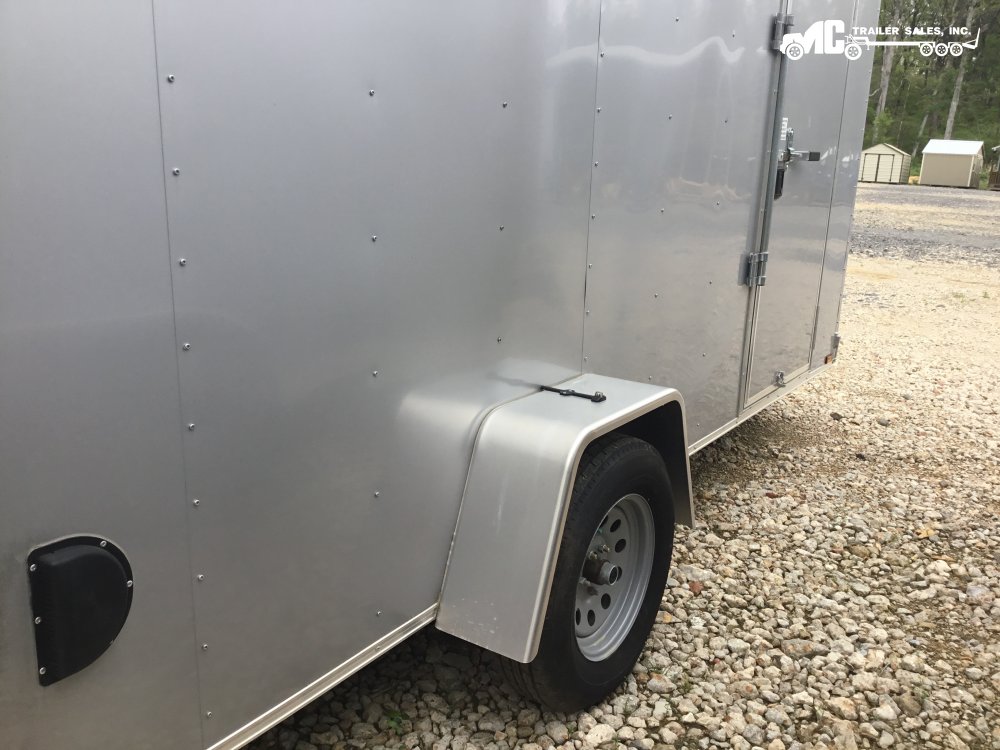 2025 Triple R Enclosed 6x14SA 3500lb Axle, Ramp Back door, Side door bar lock