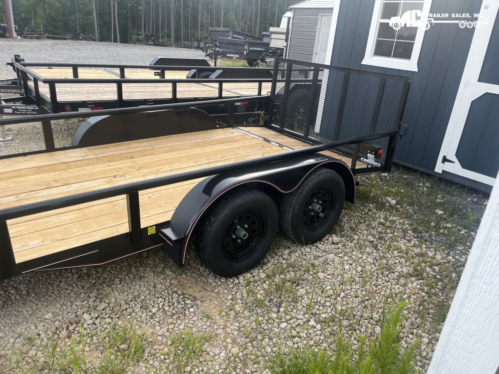 2025 Triple R Utility T/A 6 1/2x 12 + 2 2-3500lb Axles 1 Brake 3-foot gate 2" ball