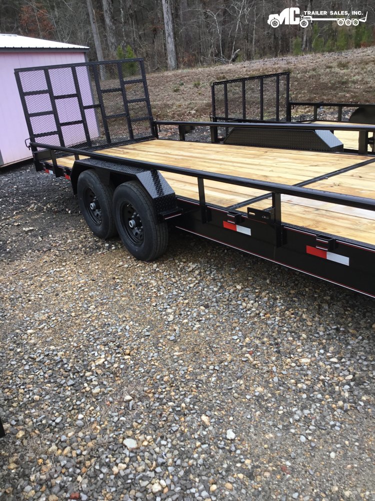 2026 Triple R 82x24 6" CH 2-7k Axles Ramp Gate, Spare Mount 2 5/16 Ball