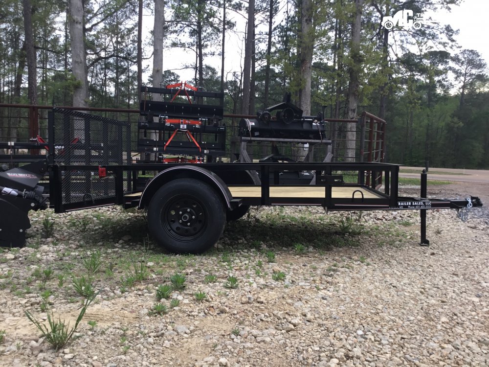 Triple R Utility 6x8+2, Angle Top, 1-3500lb w/gate