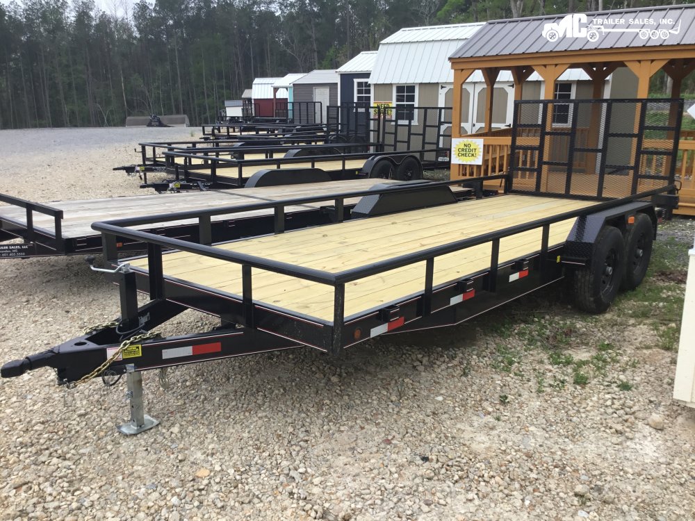 Triple R Utility 82X20 2-7k axles w/ 2 brakes, built in ramps in gate