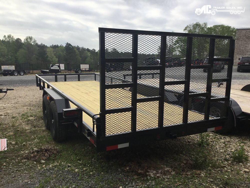 Triple R Utility 82X20 2-7k axles w/ 2 brakes, built in ramps in gate