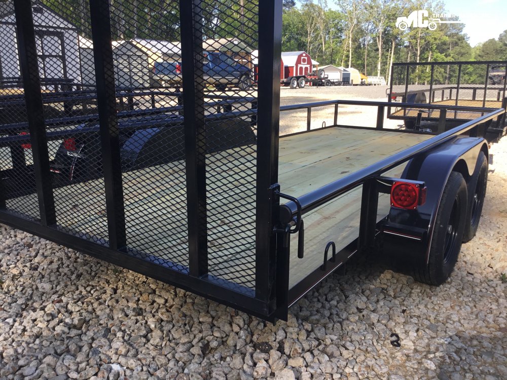 2025 Triple R Utility 6 1/2x16 Pipe Top T/A 2-3500lbs with gate and break away