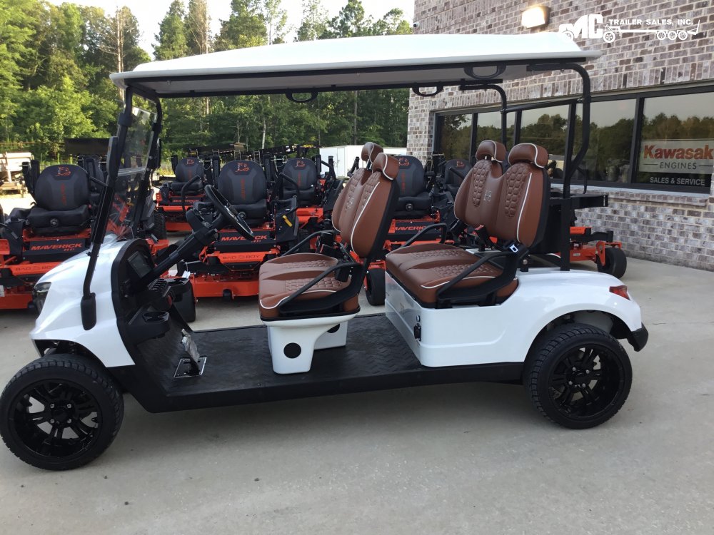 2025 Ez Kruiser Venom 4-F WHITE / TAN SEATS Black wheels