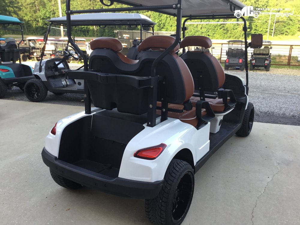 2025 Ez Kruiser Venom 4-F WHITE / TAN SEATS Black wheels