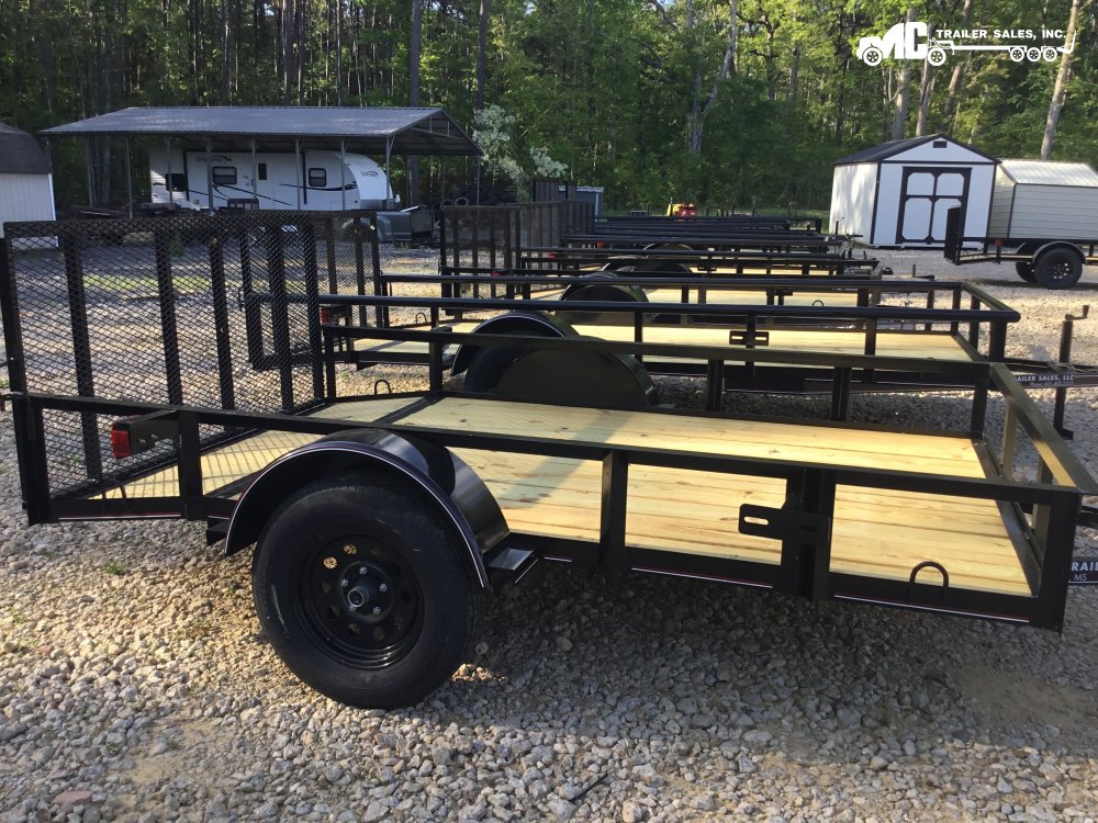 2025 Triple R Utility 6x8+2 Angle Top, S/A with gate