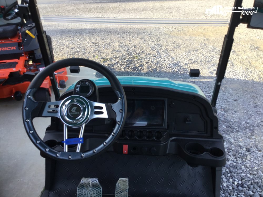 2025 Ez Kruiser Venom 4-F Jaguar Blue Gray Seats