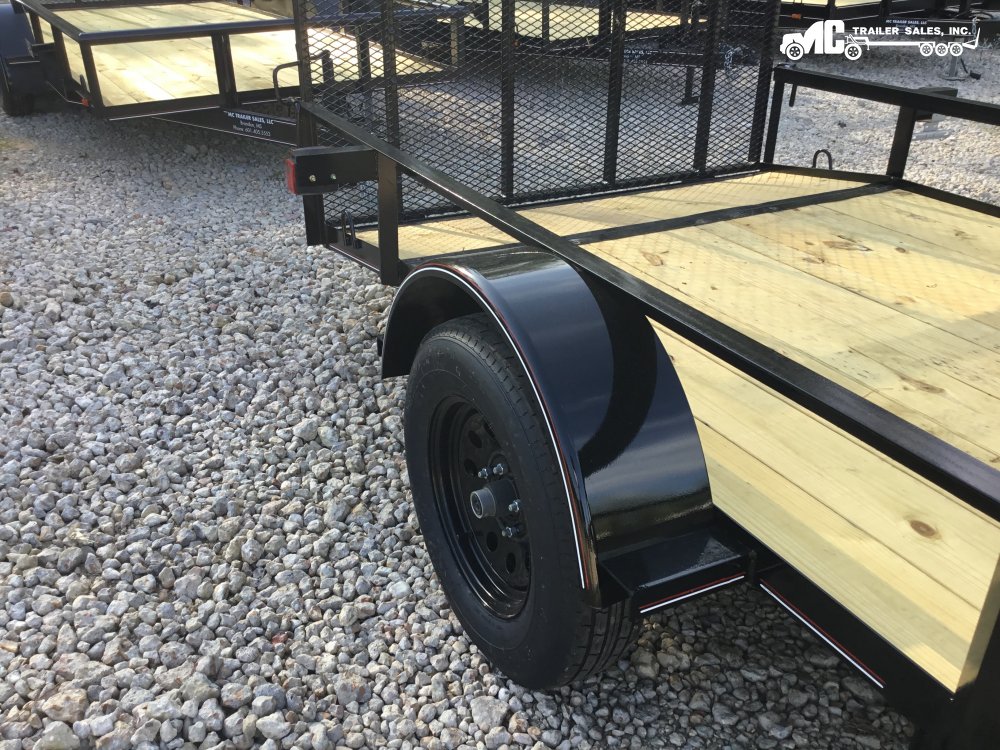 2025 Triple R Utility 6x10+2 1-3500lbs S/A Pipe Top with gate