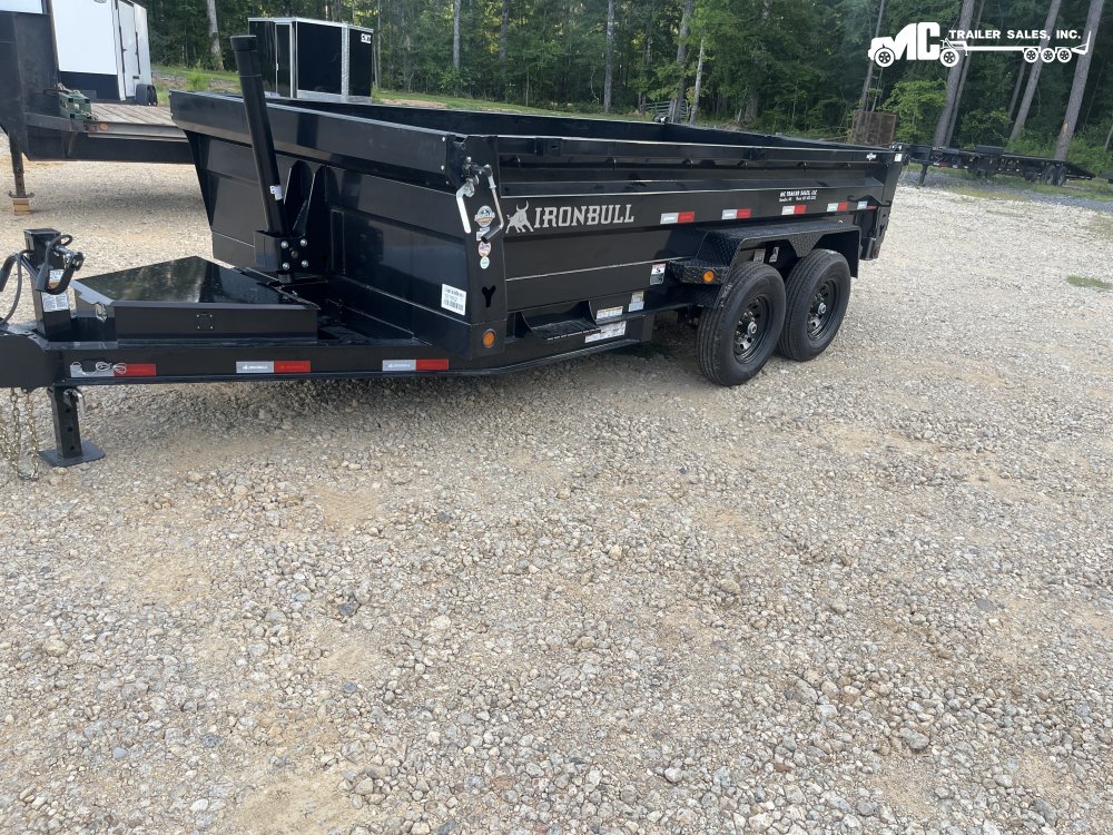 2026 Iron Bull Dump 83x14 2-7000lbs telescopic cylinder 6" i beam 24" sides, tarp, slide out ramps