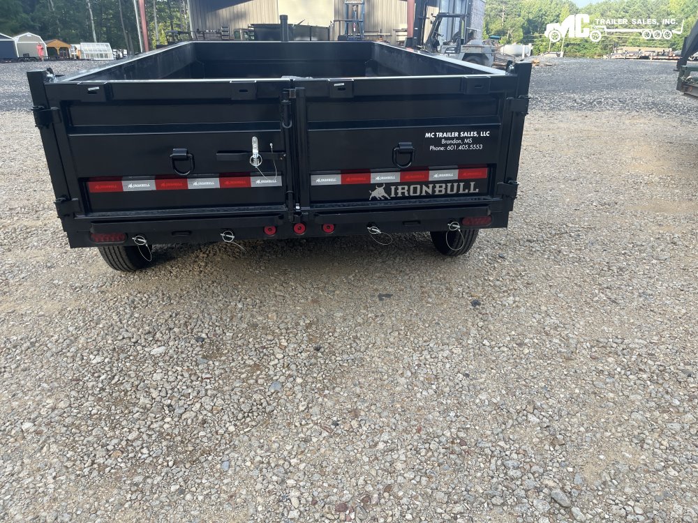 2026 Iron Bull Dump 83x14 2-7000lbs telescopic cylinder 6" i beam 24" sides, tarp, slide out ramps