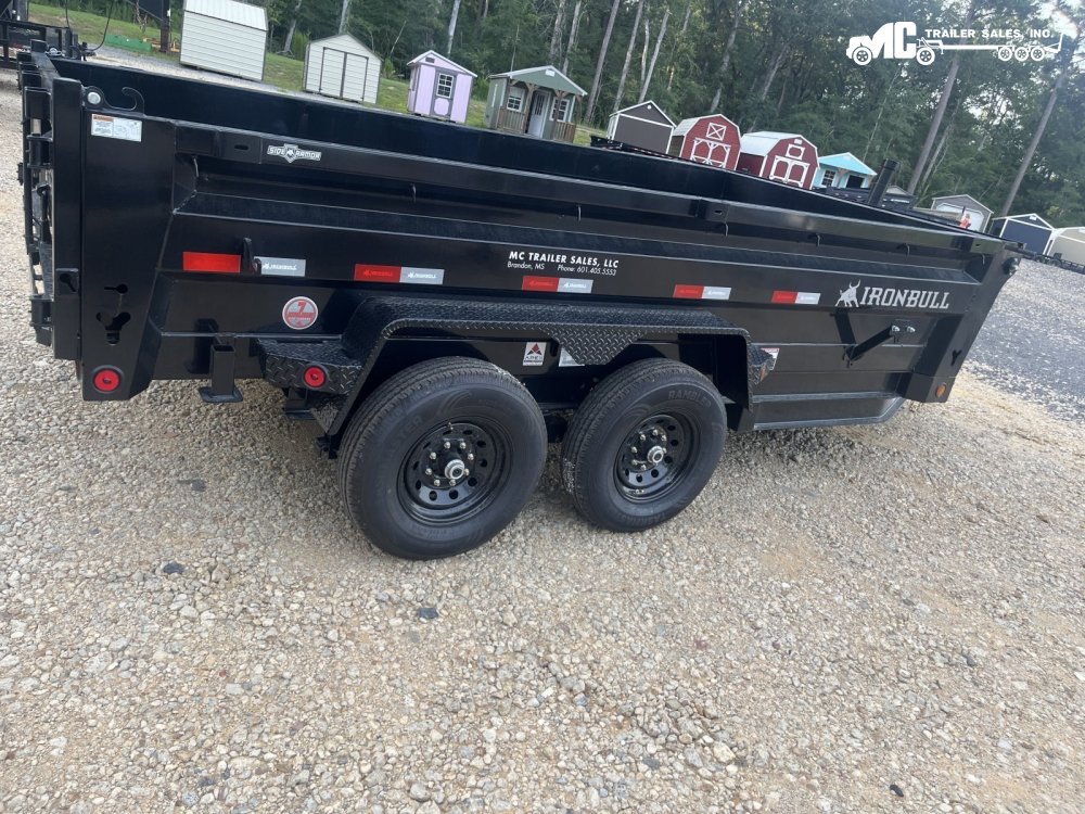 2026 Iron Bull Dump 83x14 2-7000lbs telescopic cylinder 6" i beam 24" sides, tarp, slide out ramps