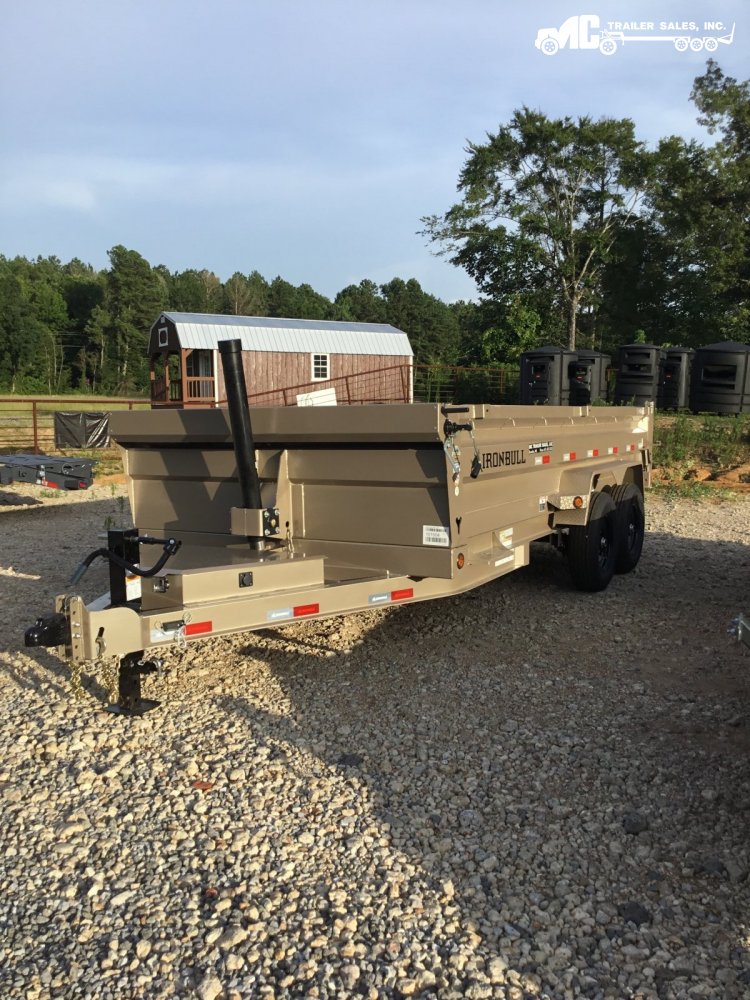 2026 Iron Bull Dump 83x16 2-7000lbs telescopic cylinder 6" i beam 24" sides, tarp, slide out ramps