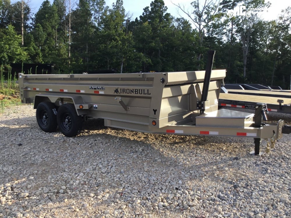 2026 Iron Bull Dump 83x16 2-7000lbs telescopic cylinder 6" i beam 24" sides, tarp, slide out ramps