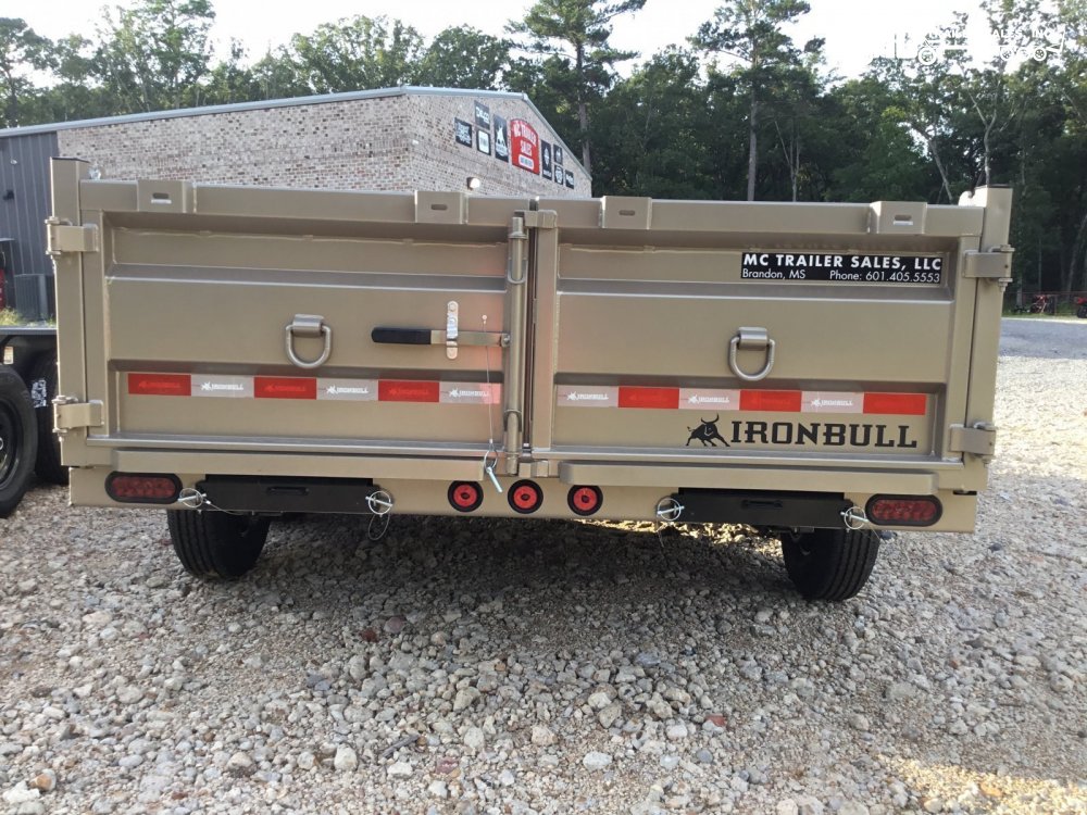 2026 Iron Bull Dump 83x16 2-7000lbs telescopic cylinder 6" i beam 24" sides, tarp, slide out ramps