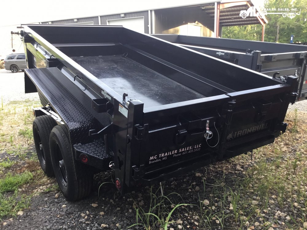 2026 Iron Bull 60X10' DTB Dump 2-5200lbs SCISSOR cylinder with tarp