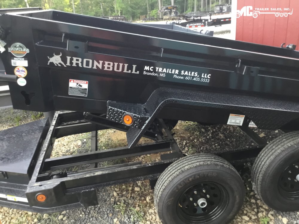 2026 Iron Bull 60X10' DTB Dump 2-5200lbs SCISSOR cylinder with tarp