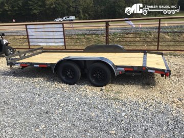 2026 Longhorn Car Hauler 83x16 2-3500lbs axles 1- brake 2' dovetail 5' slide in ramps Brake Away Kit