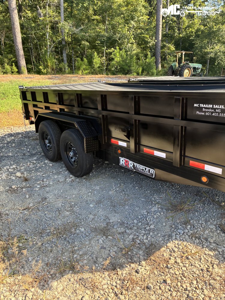 2026 Triple R Dump 7X16 2-7K 2 Brakes w/2ft Sides