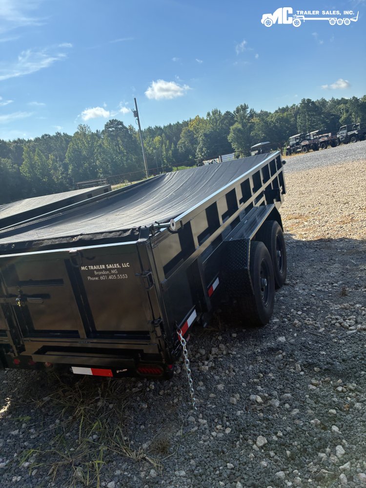 2026 Triple R Dump 7X16 2-7K 2 Brakes w/2ft Sides