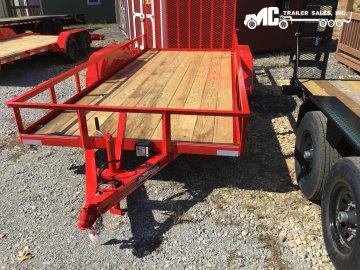 2026 Longhorn Utility 77x16 T/A 4x3 angle 2-3500lbs 4' Gate Brake Away Kit 1- Brake RED