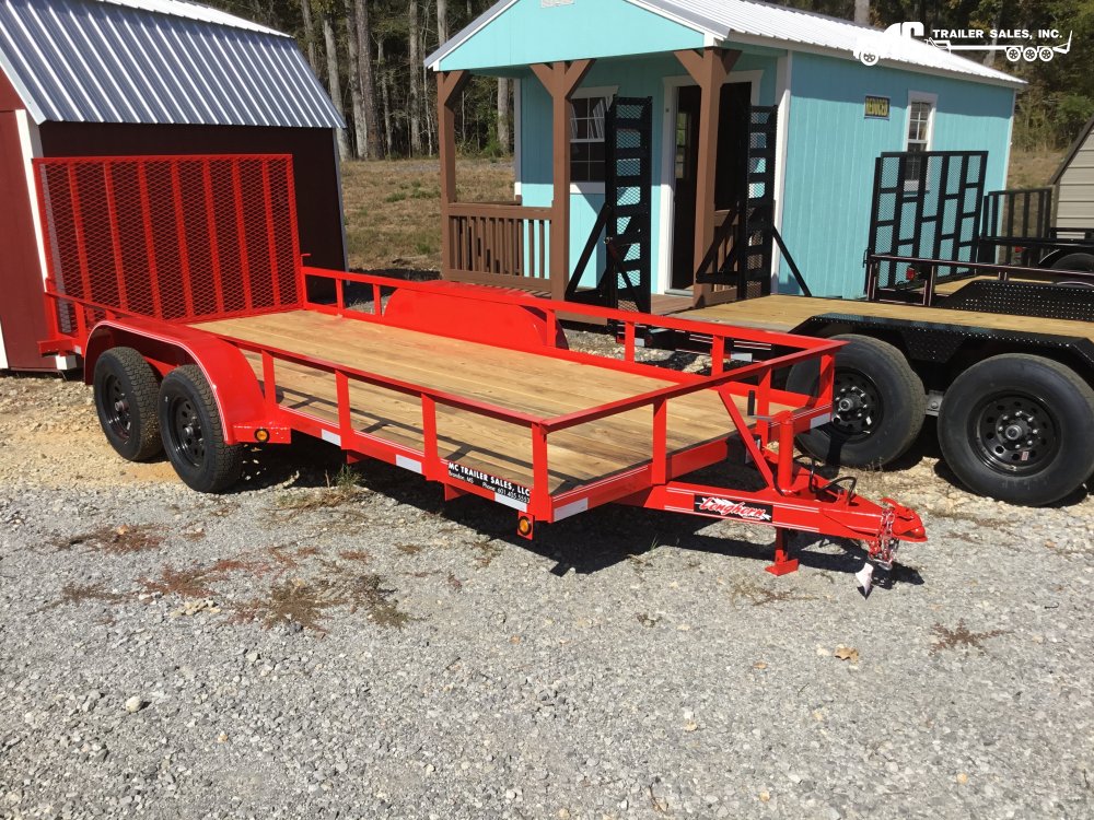 2026 Longhorn Utility 77x16 T/A 4x3 angle 2-3500lbs 4' Gate Brake Away Kit 1- Brake RED