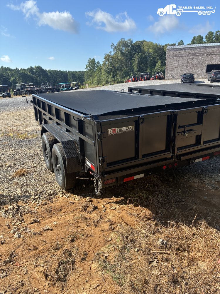 2026 Triple R Dump 7X14 2-7K 2 Brakes w/2ft Sides
