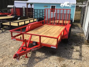 2026 Longhorn Utility 77x12 T/A 4x3 angle 2-3500lbs 4' Gate Brake Away Kit 1- Brake RED