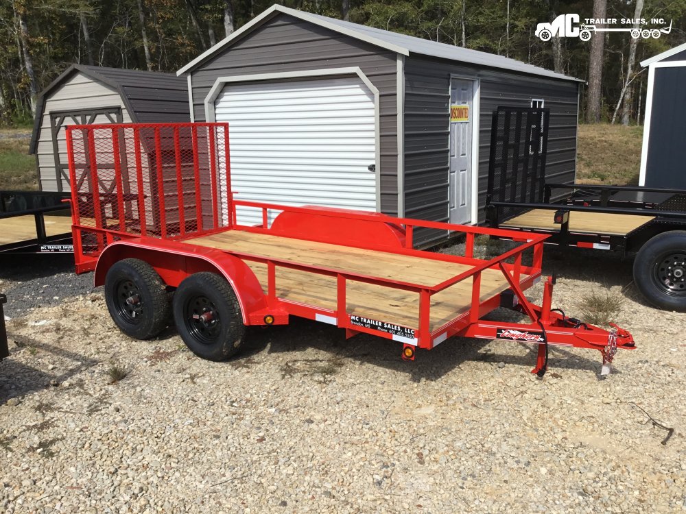 2026 Longhorn Utility 77x12 T/A 4x3 angle 2-3500lbs 4' Gate Brake Away Kit 1- Brake RED