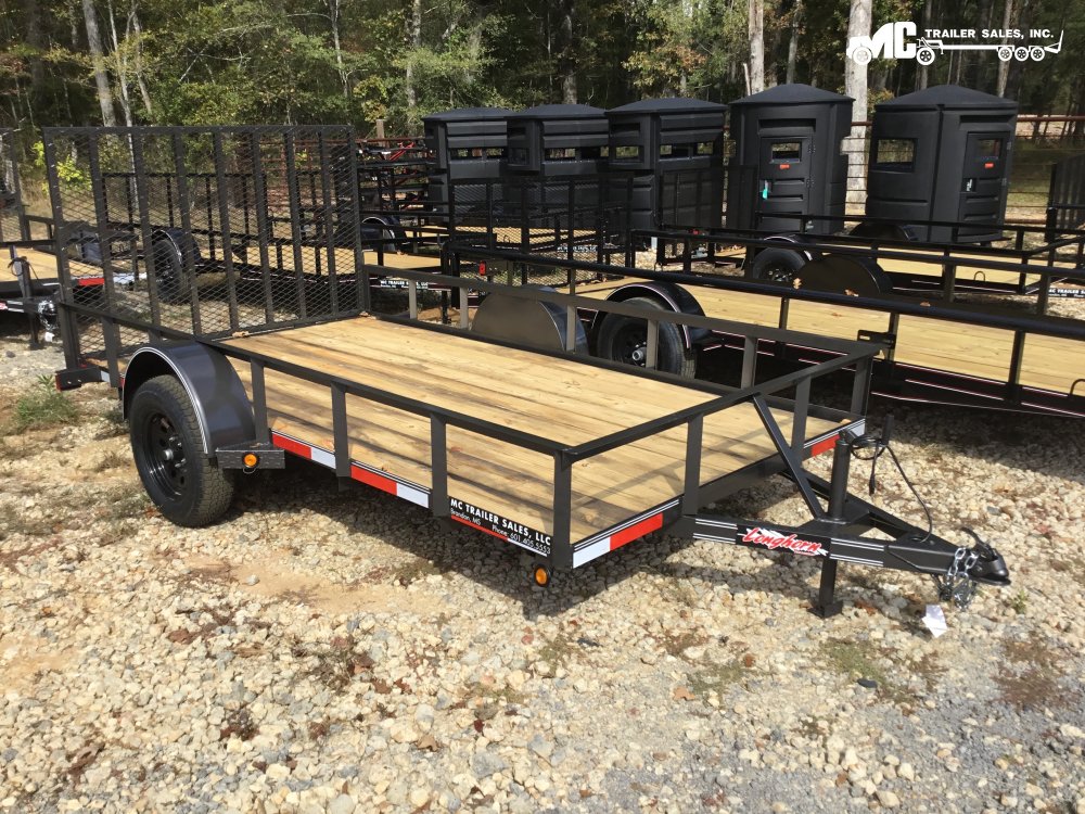 2026 Longhorn Utility 77x12 S/A 3x2 angle 1-3500lbs 4' Gate GRAY