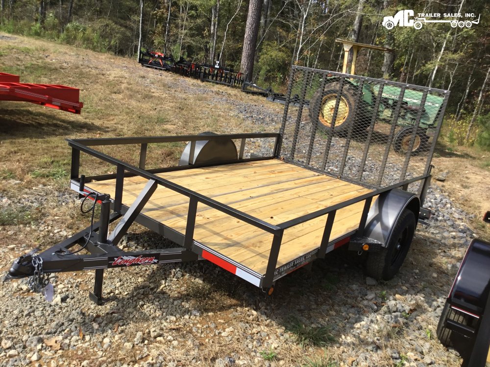 2026 Longhorn Utility 77x10 S/A 3x2 angle 1-3500lbs 4' Gate GRAY