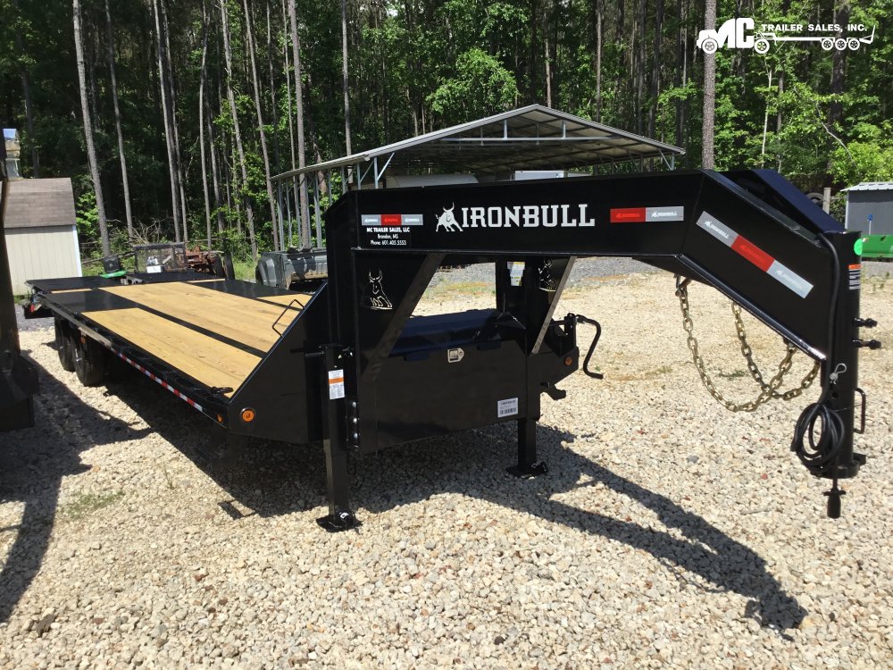 2025 Iron Bull Gooseneck Daul tandem 102"x25'+5' self-cleaning Rampage ramps dovetail 2-10k jacks