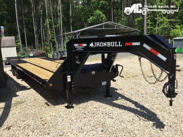 2025 Iron Bull Gooseneck Daul tandem 102"x25'+5' self-cleaning Rampage ramps dovetail 2-10k jacks