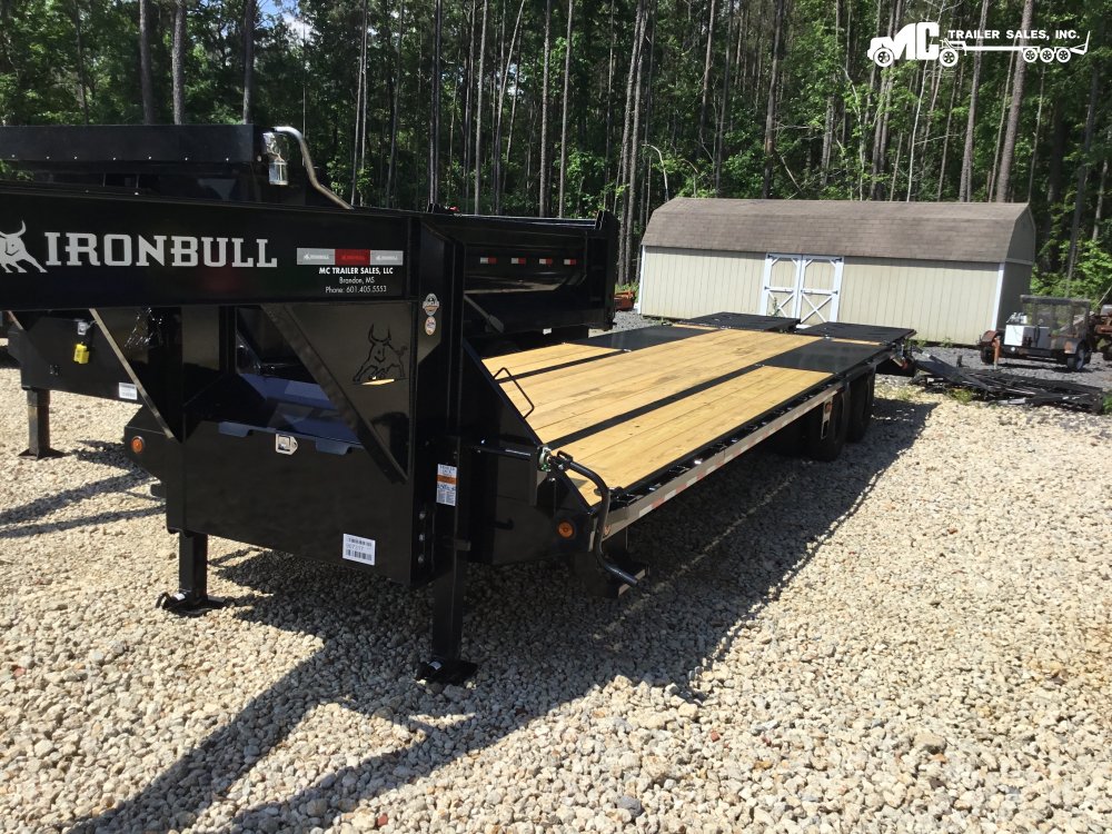2025 Iron Bull Gooseneck Daul tandem 102"x25'+5' self-cleaning Rampage ramps dovetail 2-10k jacks