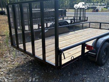 2026 Triple R UtilityT/A 6.5x16 Pipe Top, W/ Gate, 2-3500lbs Spare tire mount