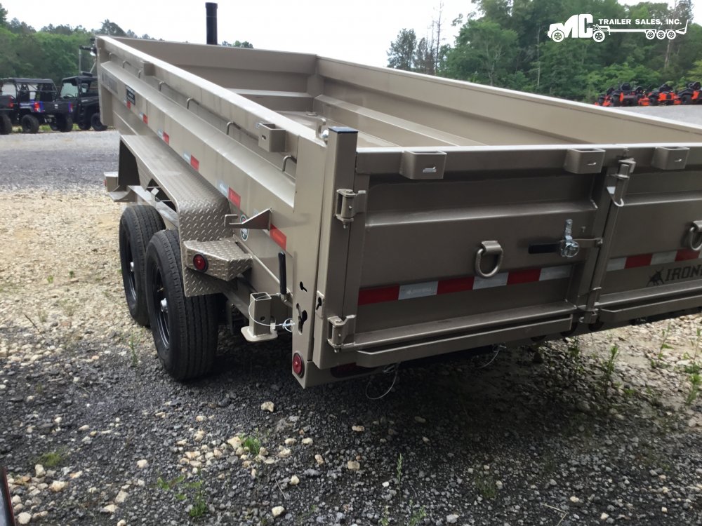 2026 Iron Bull 83"x16' DTB Dump 2-7000lbs telescopic cylinder with tarp