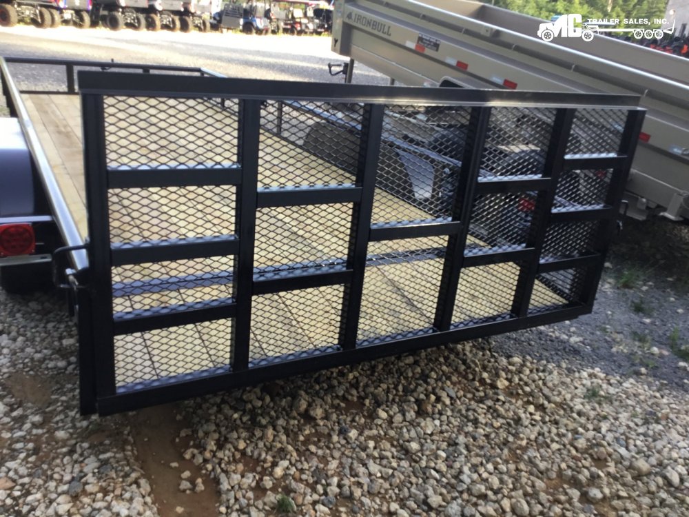2025 Triple R Utility 82" x 18' + 2' 2-5200lbs, Pipe Top with built in ramps in gate 2 5/16" Ball