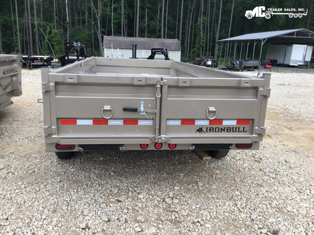 2026 Iron Bull 83"x16' DTB Dump 2-7000lbs telescopic cylinder with tarp