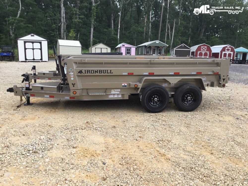 2026 Iron Bull 83"x14' DTB Dump 2-7000lbs telescopic cylinder with tarp