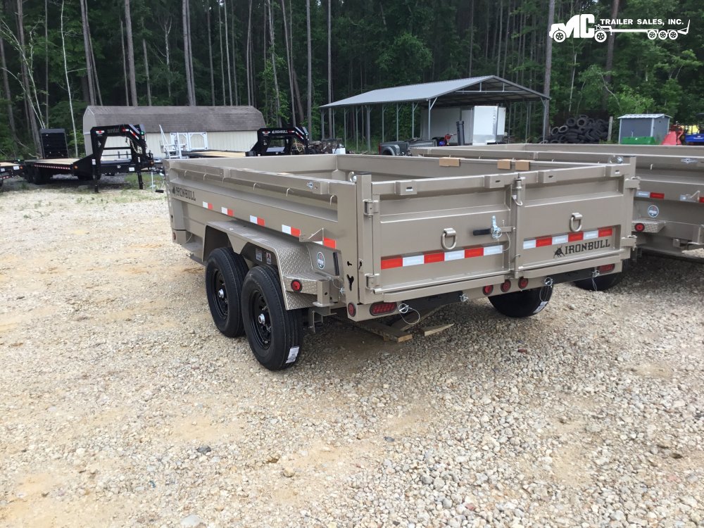 2026 Iron Bull 83"x14' DTB Dump 2-7000lbs telescopic cylinder with tarp