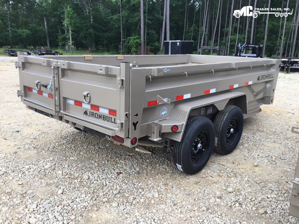 2026 Iron Bull 83"x14' DTB Dump 2-7000lbs telescopic cylinder with tarp