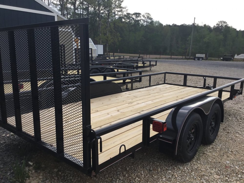 2025 Triple R UtilityT/A 82x16 Pipe Top, W/ Gate, 2-3500lbs Spare tire mount