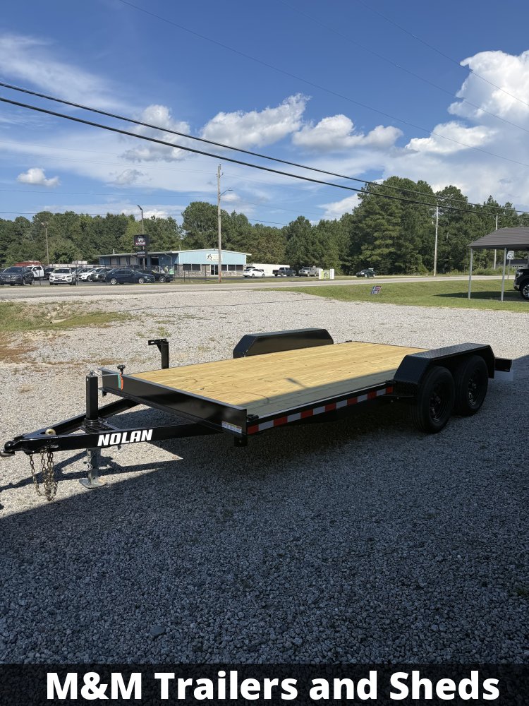 7'x16' 7K Nolan Flatbed Car Hauler